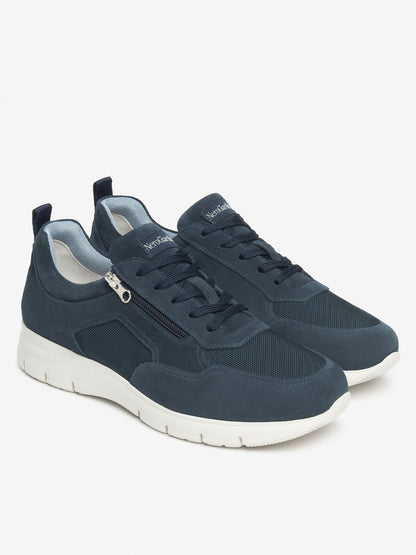 Sneakers Andalo da uomo in blu scamosciato Nero Giardini