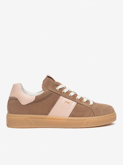 Sneakers Malaga da donna marroni in pelle scamosciata