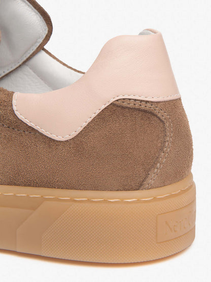 Sneakers Malaga da donna marroni in pelle scamosciata