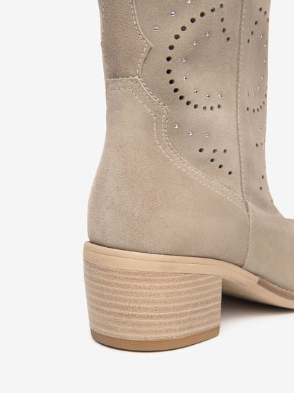 Stivale texano Basile beige da donna Nero Giardini