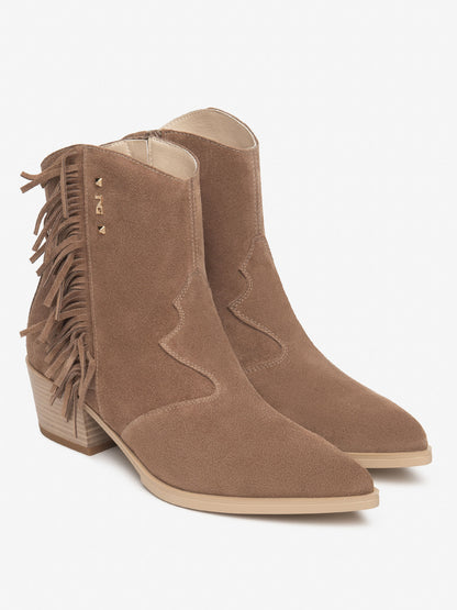 Stivaletto texano da donna Nero Giardini marrone Badia