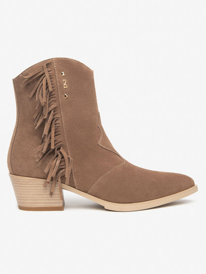 Stivaletto texano da donna Nero Giardini marrone Badia