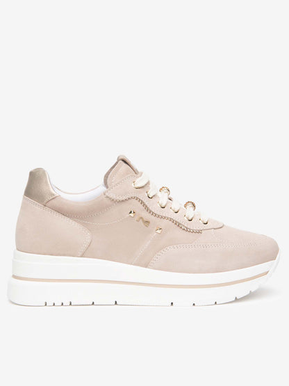 Nero Giardini Corvar, sneakers casual beige da donna