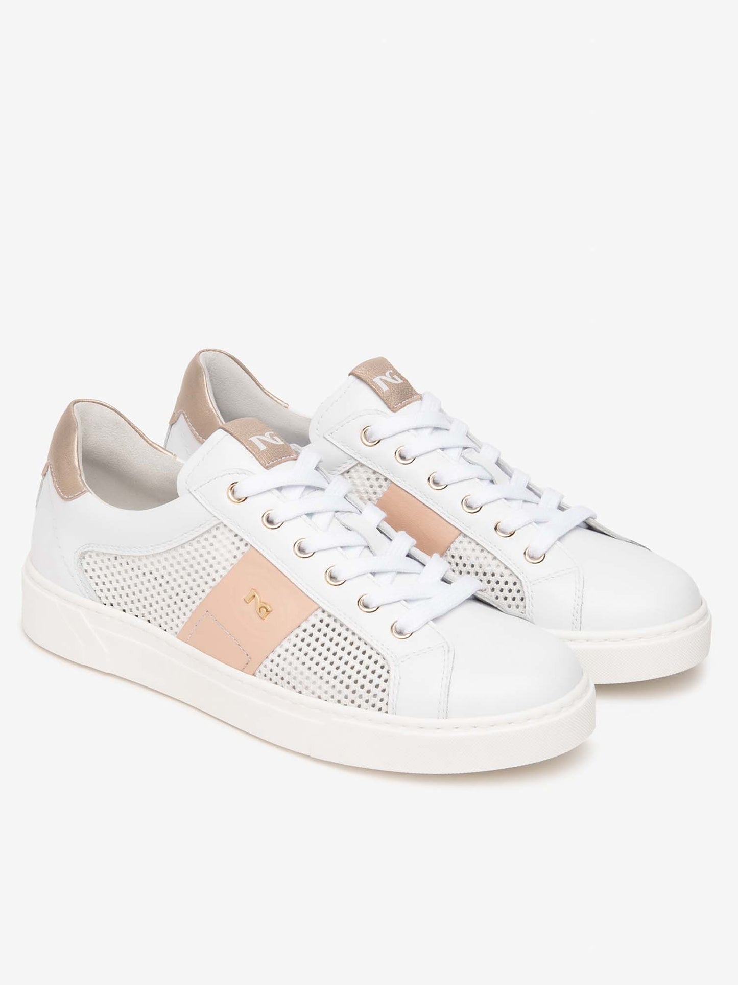 Sneakers Malaga di Nero Giardini da donna in pelle bianca
