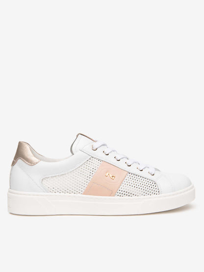 Sneakers Malaga di Nero Giardini da donna in pelle bianca