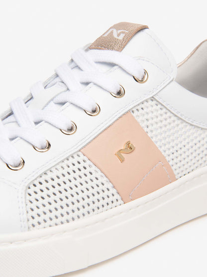 Sneakers Malaga di Nero Giardini da donna in pelle bianca