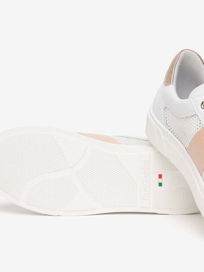 Sneakers Malaga di Nero Giardini da donna in pelle bianca