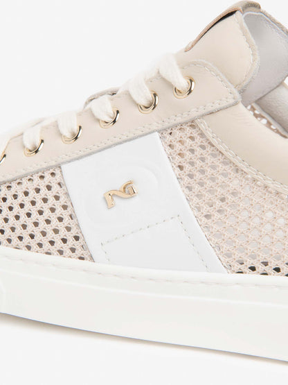 Sneakers Malaga beige stringate da donna Nero Giardini