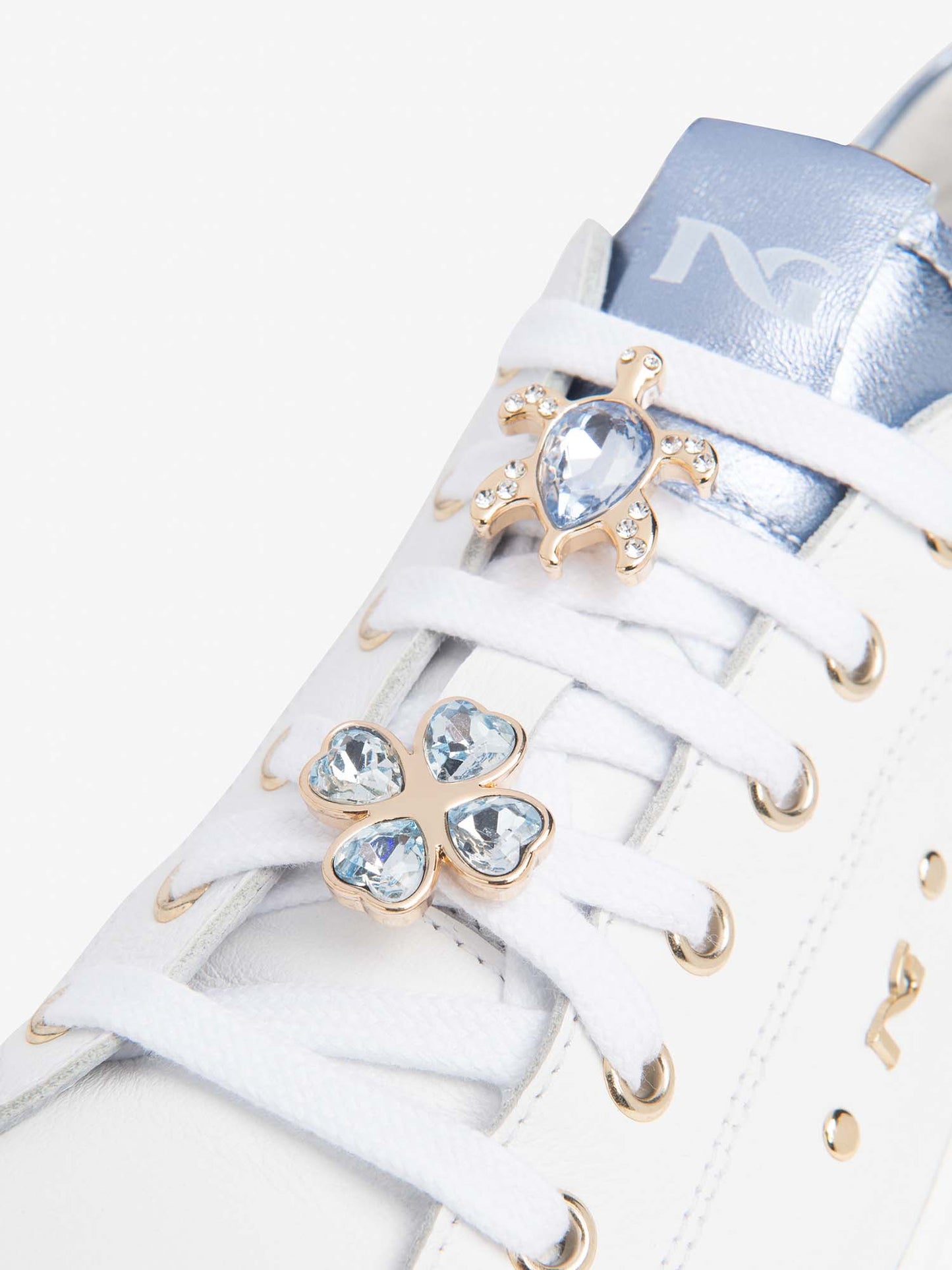 Sneakers da donna Nero Giardini bianche in pelle con zeppa sportiva