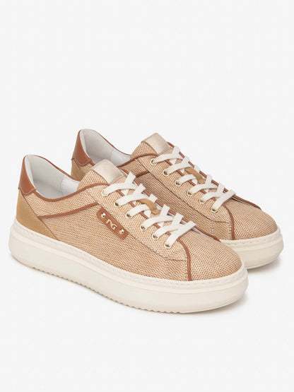 Sneakers da donna Nero Giardini Riola in pelle marrone
