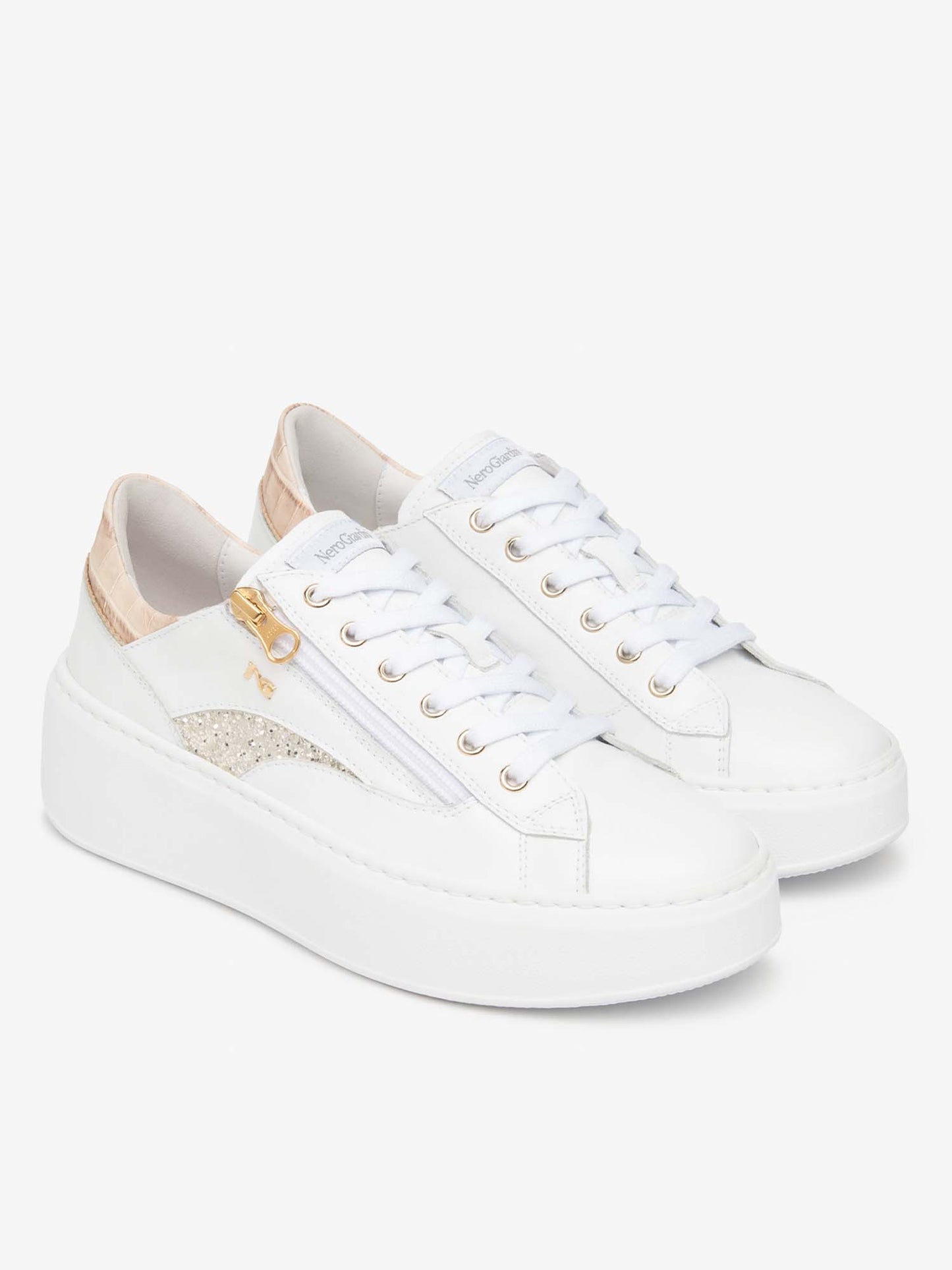 Sneakers Guatem bianche con doppia chiusura da donna Nero Giardini
