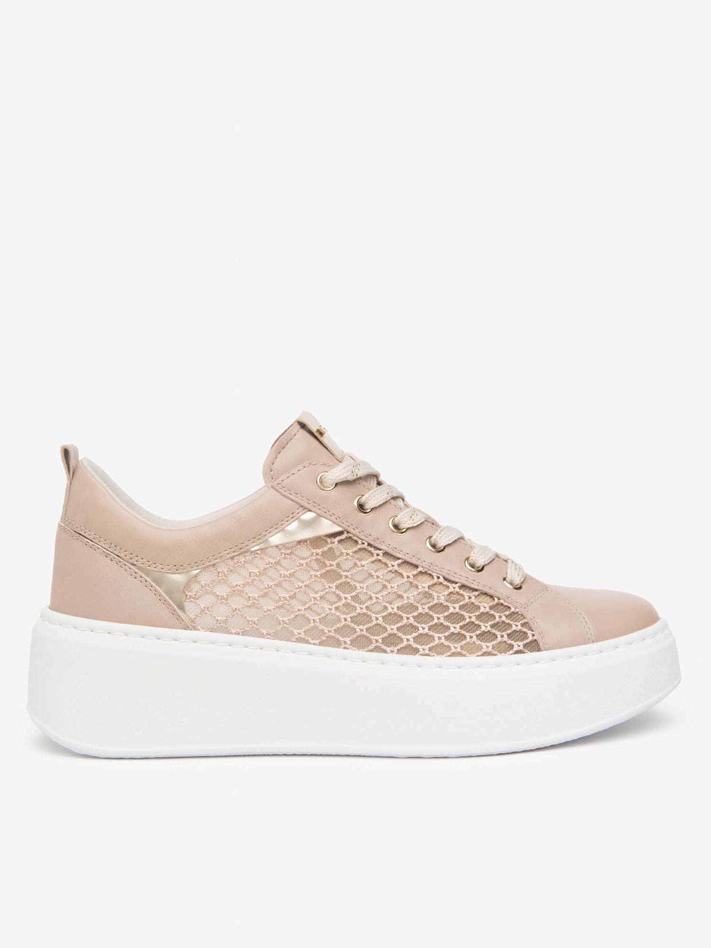 Sneakers beige Guatem di Nero Giardini da donna con suola sportiva