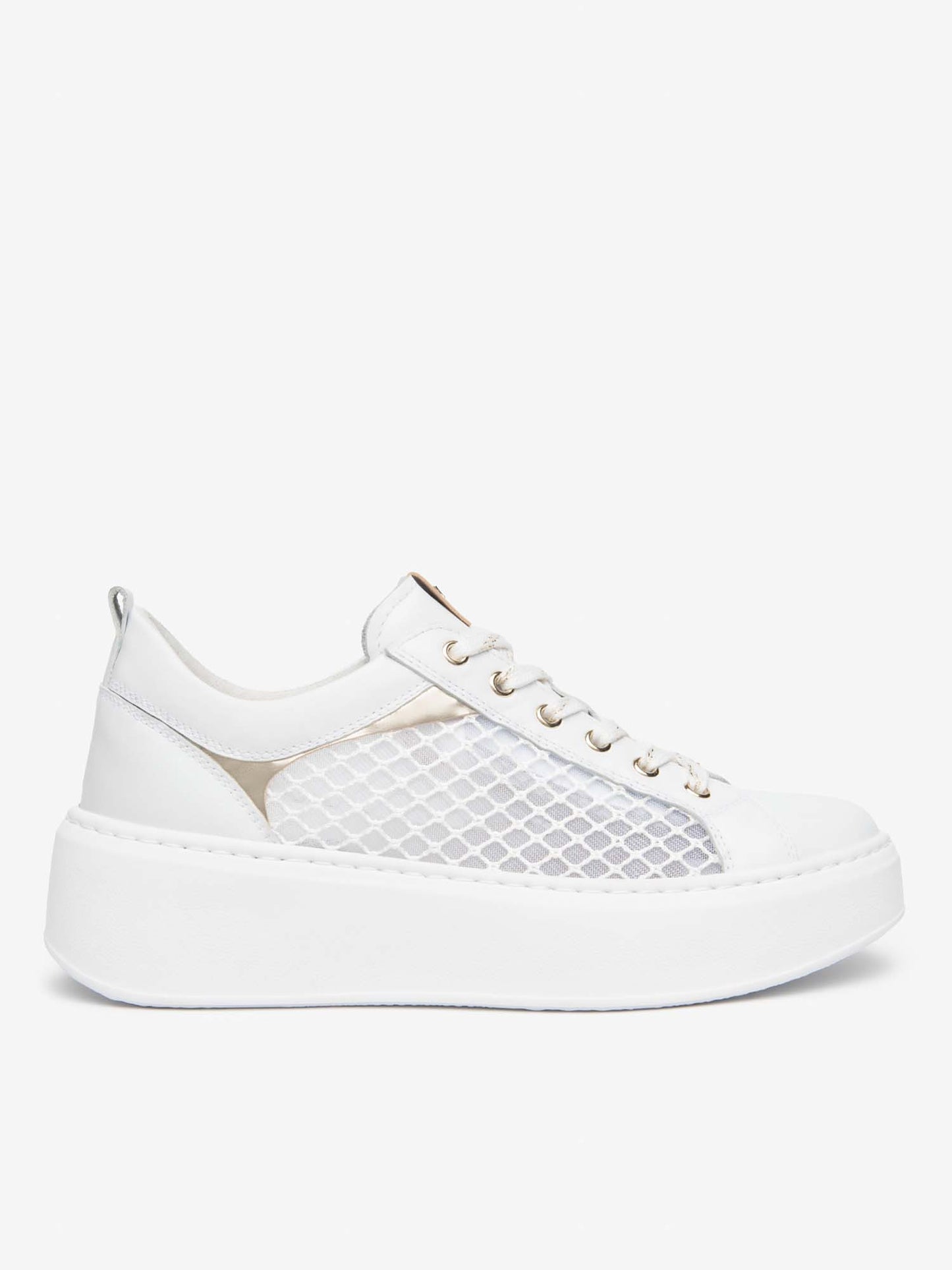 Sneakers bianche Nero Giardini Guatem da donna in pelle e gomma