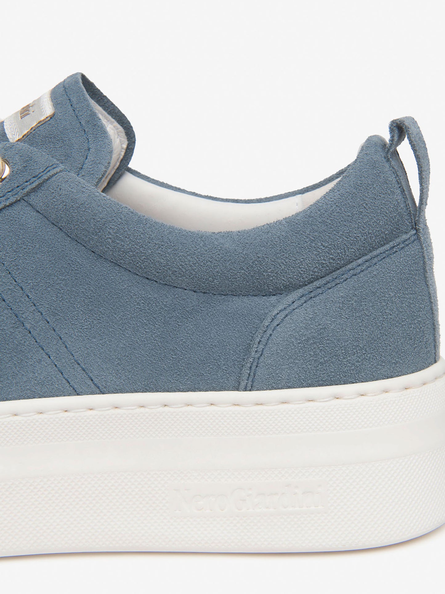 Sneakers Avio Nero Giardini platform donna in pelle e tessile