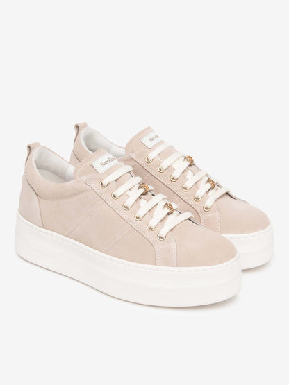 Sneakers platform da donna Nero Giardini in pelle rosa