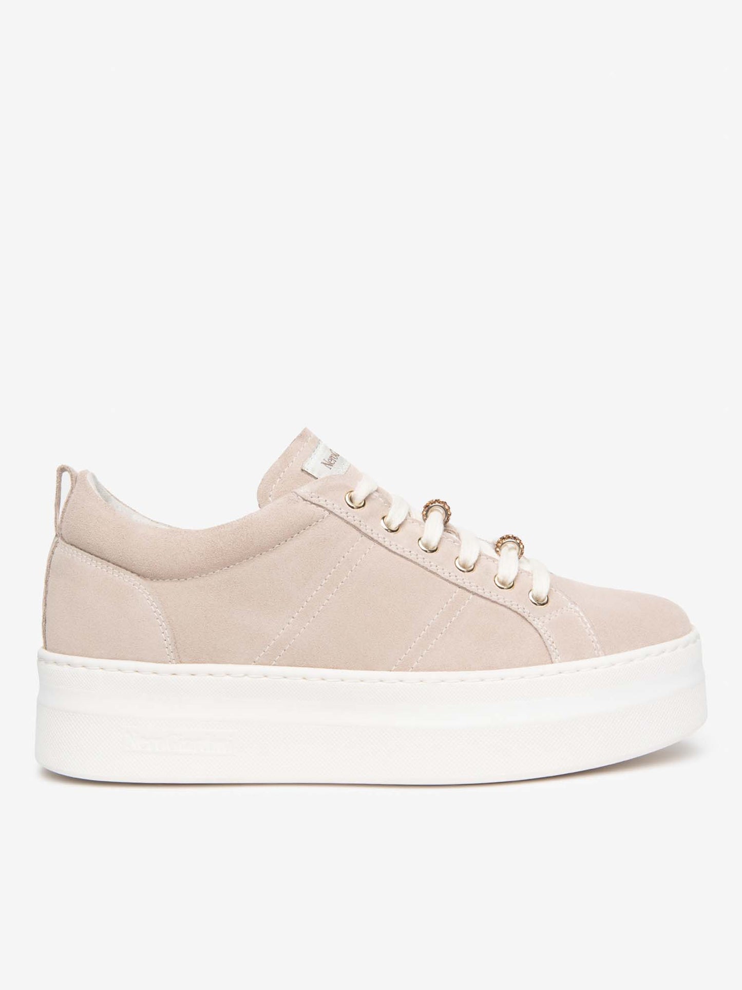 Sneakers platform da donna Nero Giardini in pelle rosa
