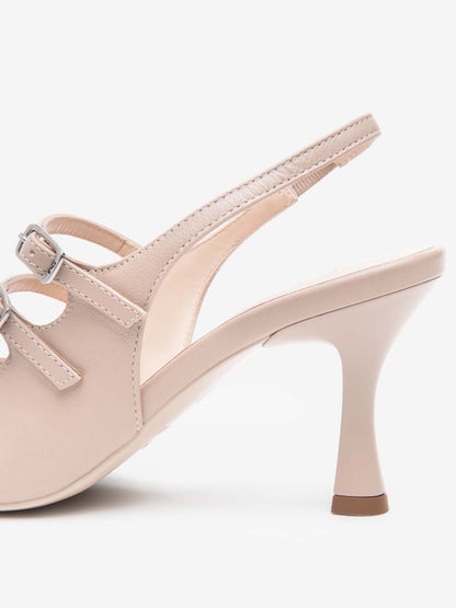 Décolleté slingback Adam Nude in pelle per donna elegante