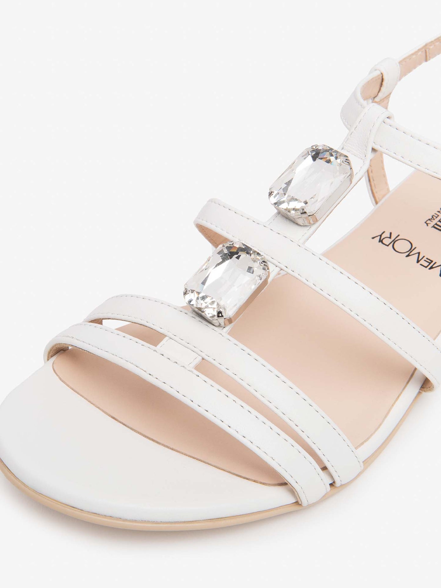 Nero Giardini Lula, sandali donna bianchi made in Italy