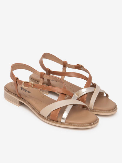 Nero Giardini Bevagn, sandalo donna in pelle multicolore