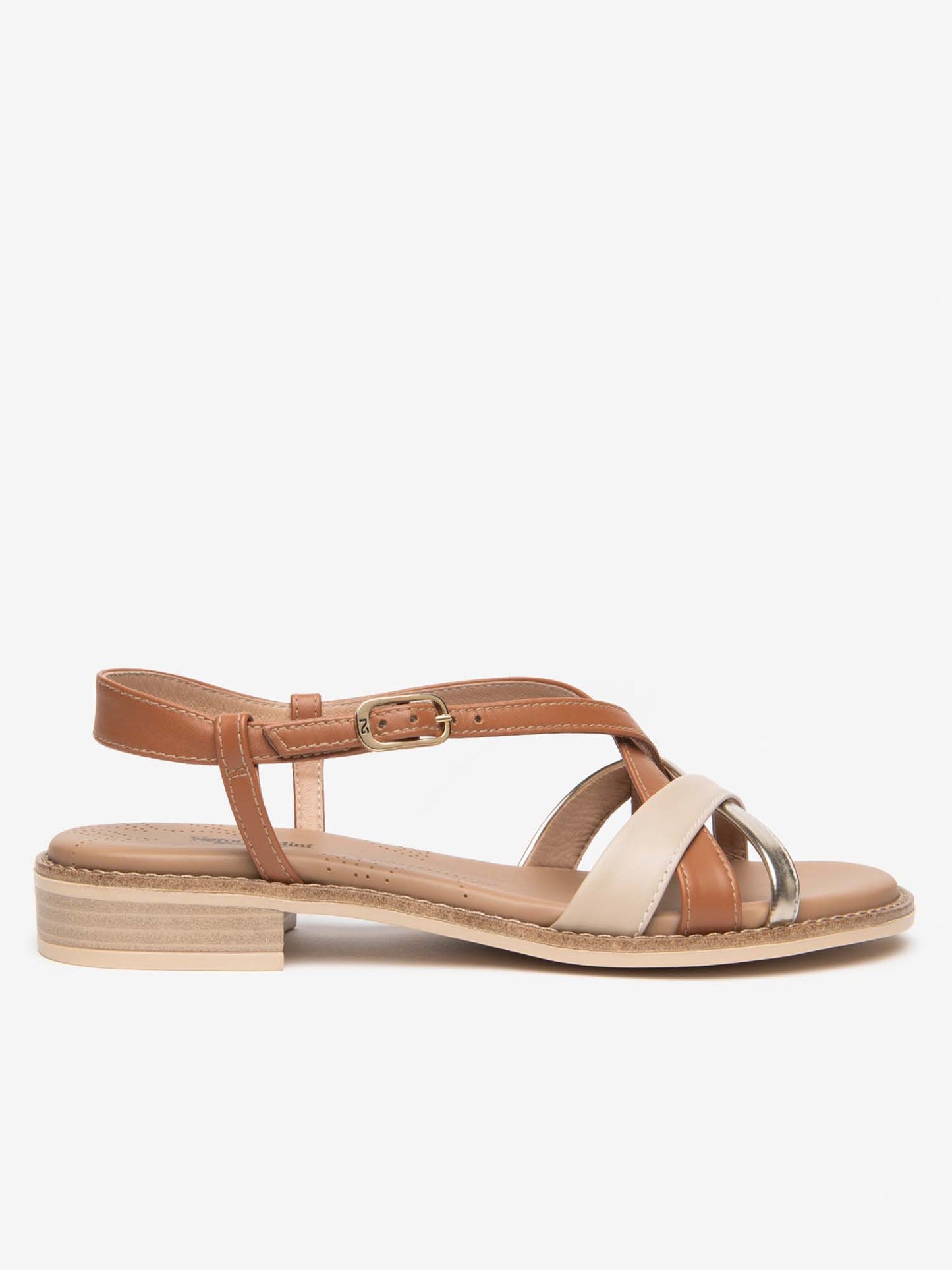 Nero Giardini Bevagn, sandalo donna in pelle multicolore