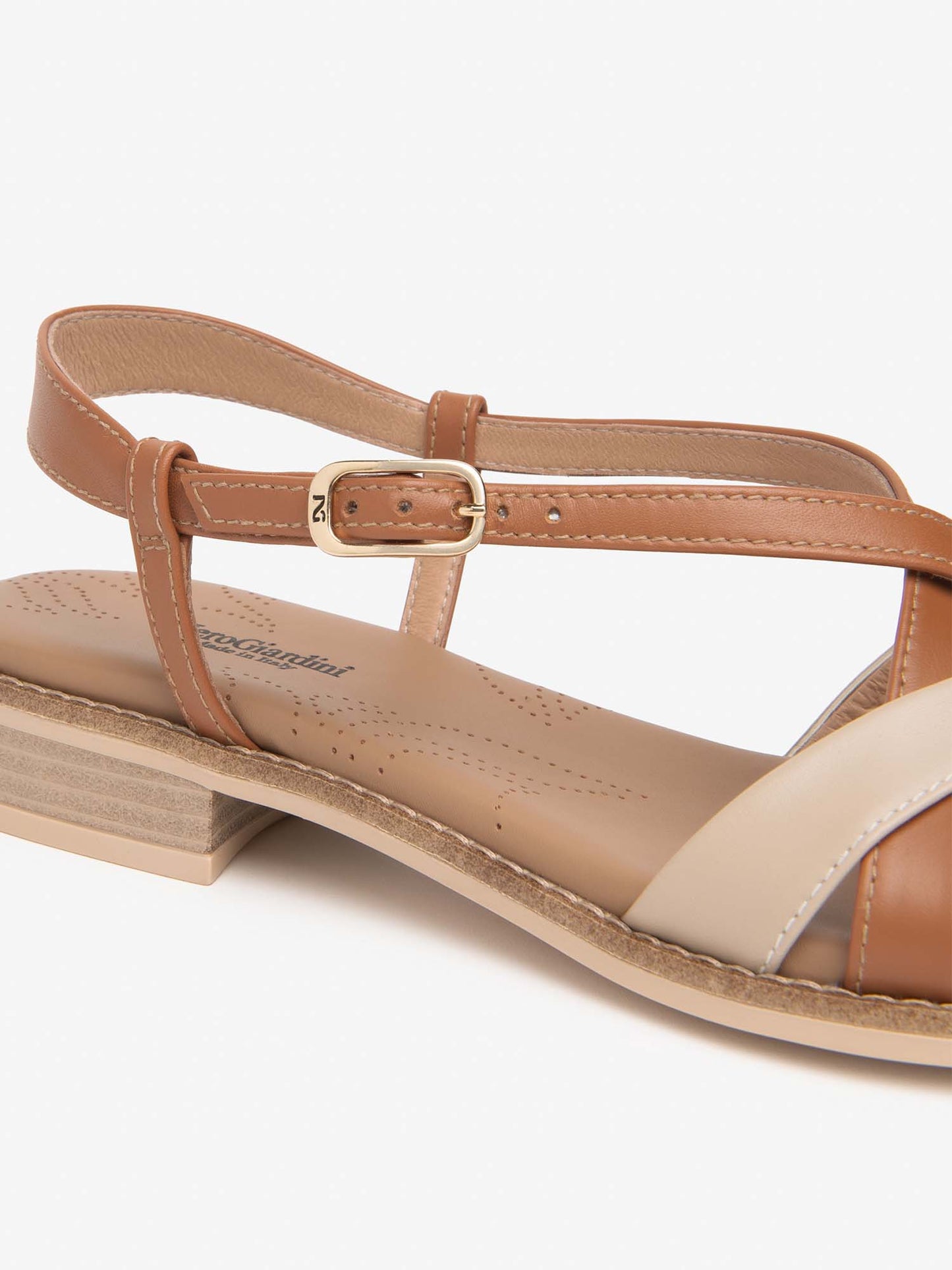 Nero Giardini Bevagn, sandalo donna in pelle multicolore