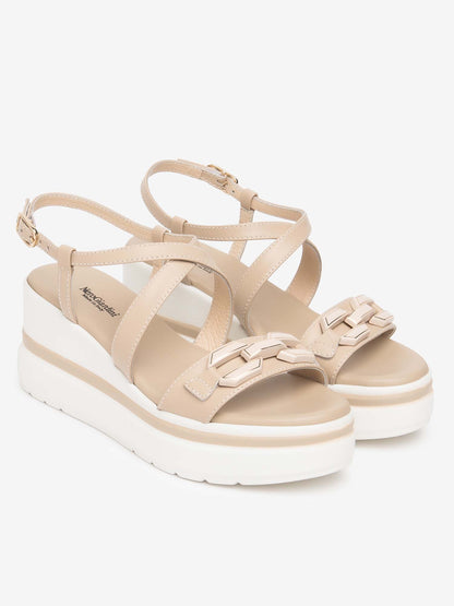 Nero Giardini Alican, sandali beige donna dall'eleganza italiana