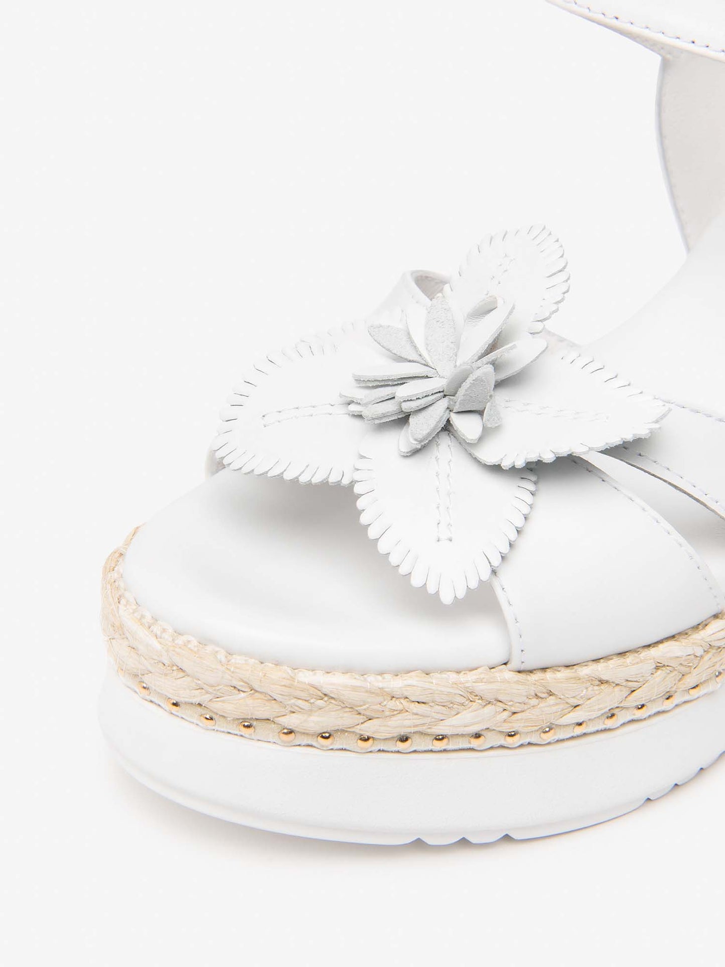 Sandali donna Nero Giardini Bagher in bianco
