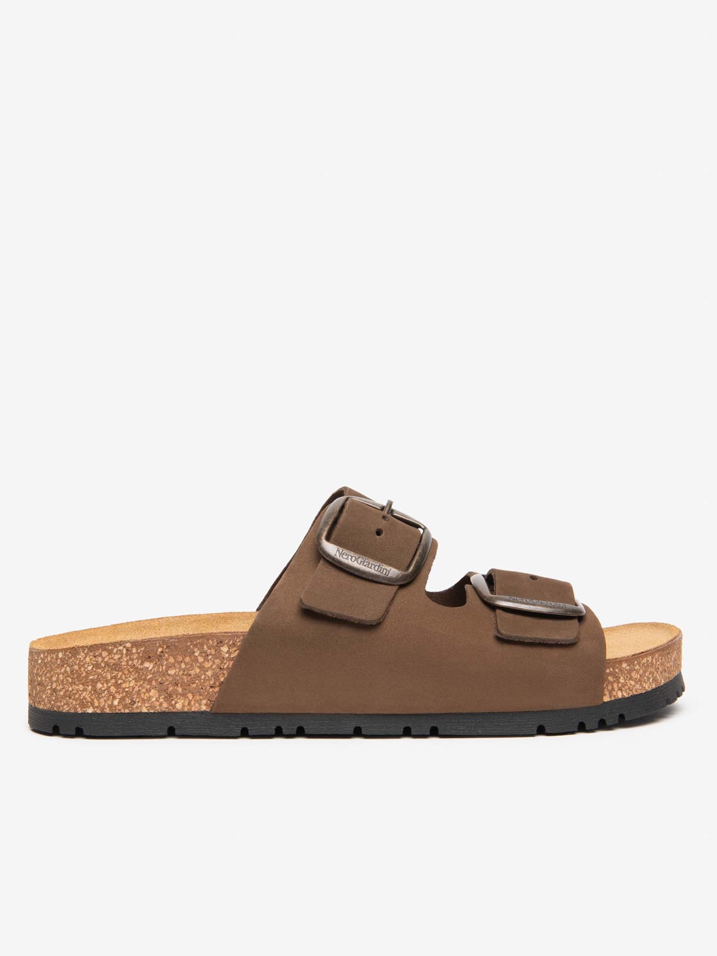 Nero Giardini Bio, sandali donna in pelle marrone
