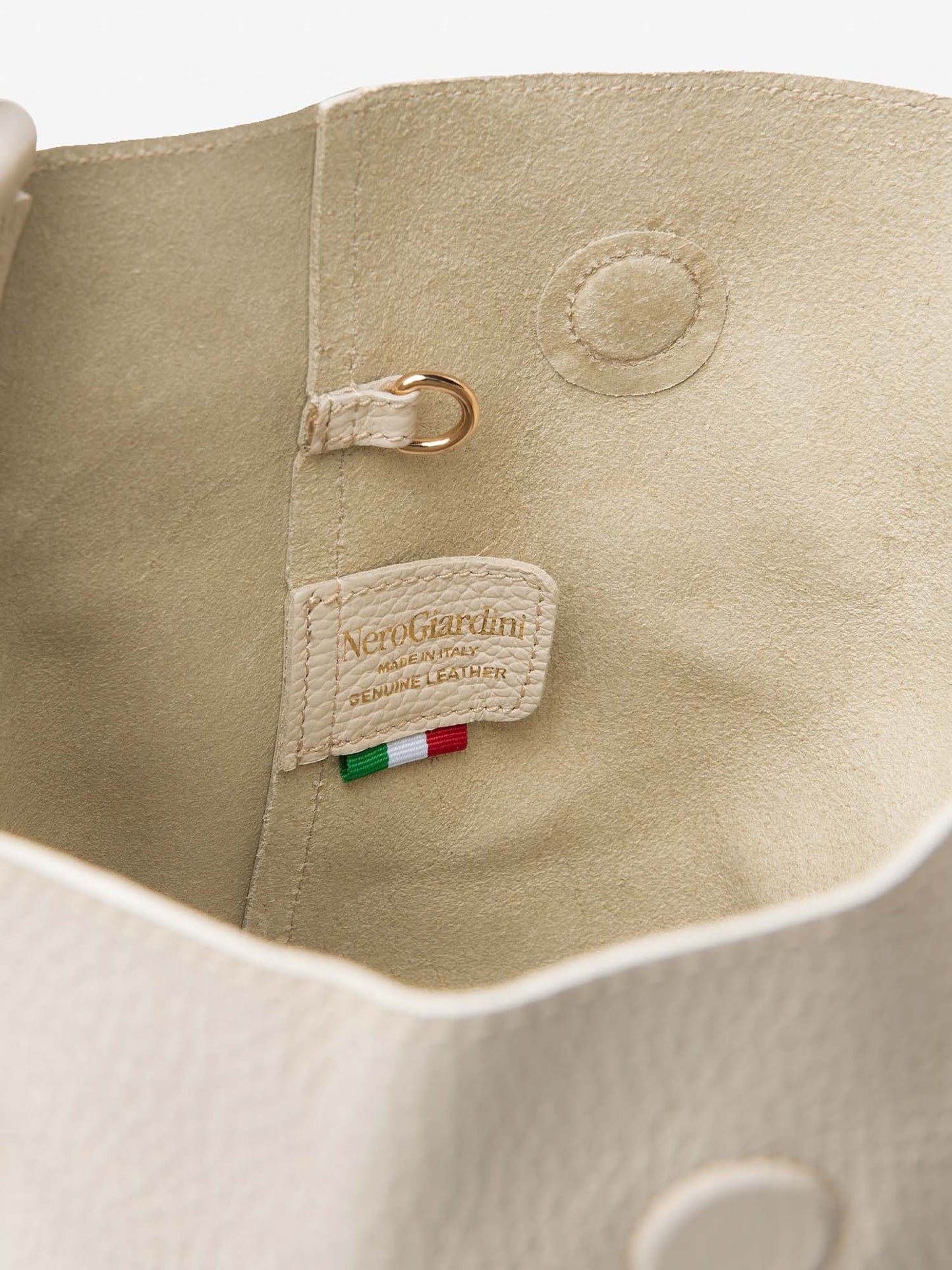 Borsa a secchiello Nero Giardini panna da Donna per la primavera-estate