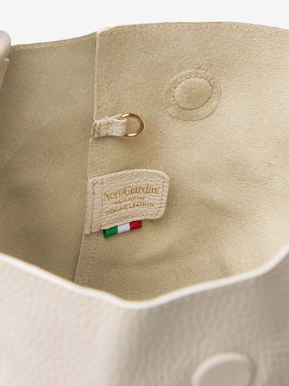 Borsa a secchiello Nero Giardini panna da Donna per la primavera-estate