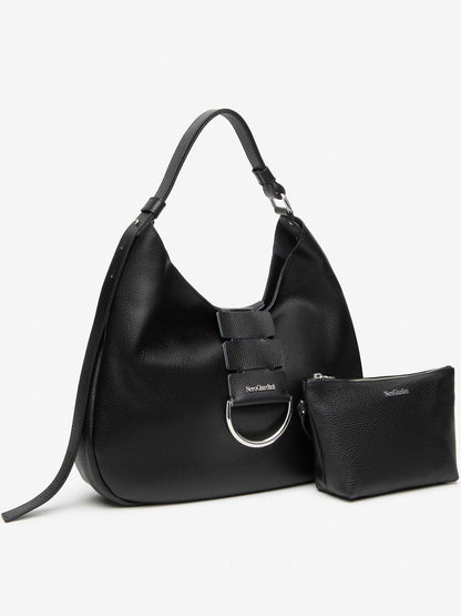 Nero Giardini borsa da Donna adulto nera in pelle made in Italy
