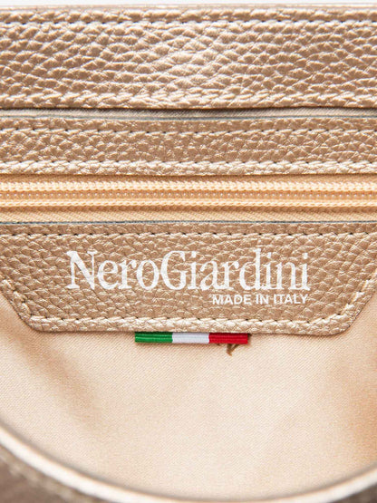 Borsa Nero Giardini in elegante tinta metallica da Donna adulto