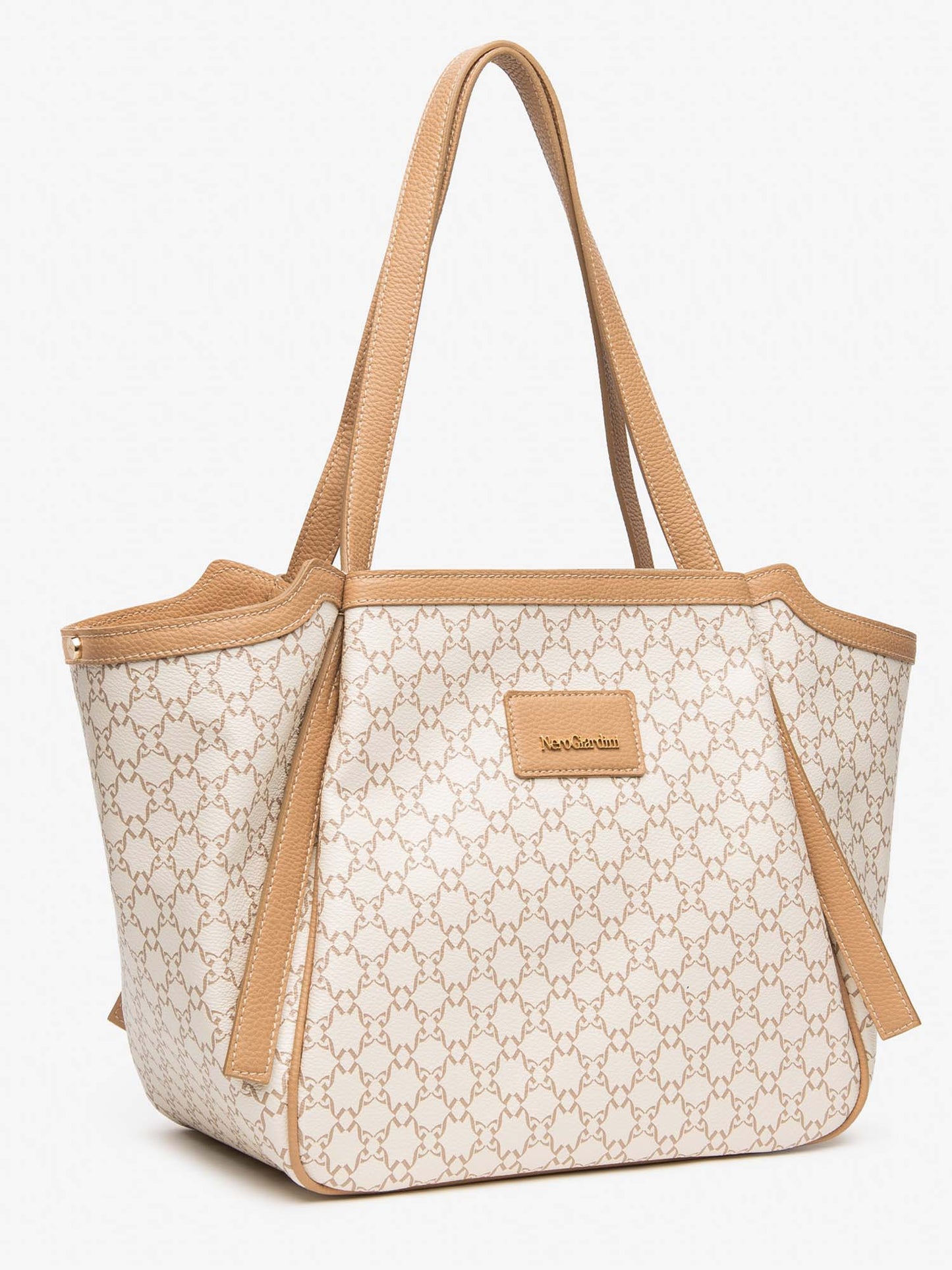 Borsa shopping da Donna beige Nero Giardini in eco pelle