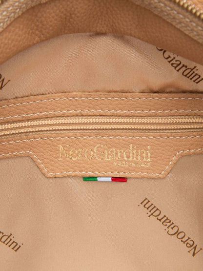 Borsa shopping da Donna beige Nero Giardini in eco pelle
