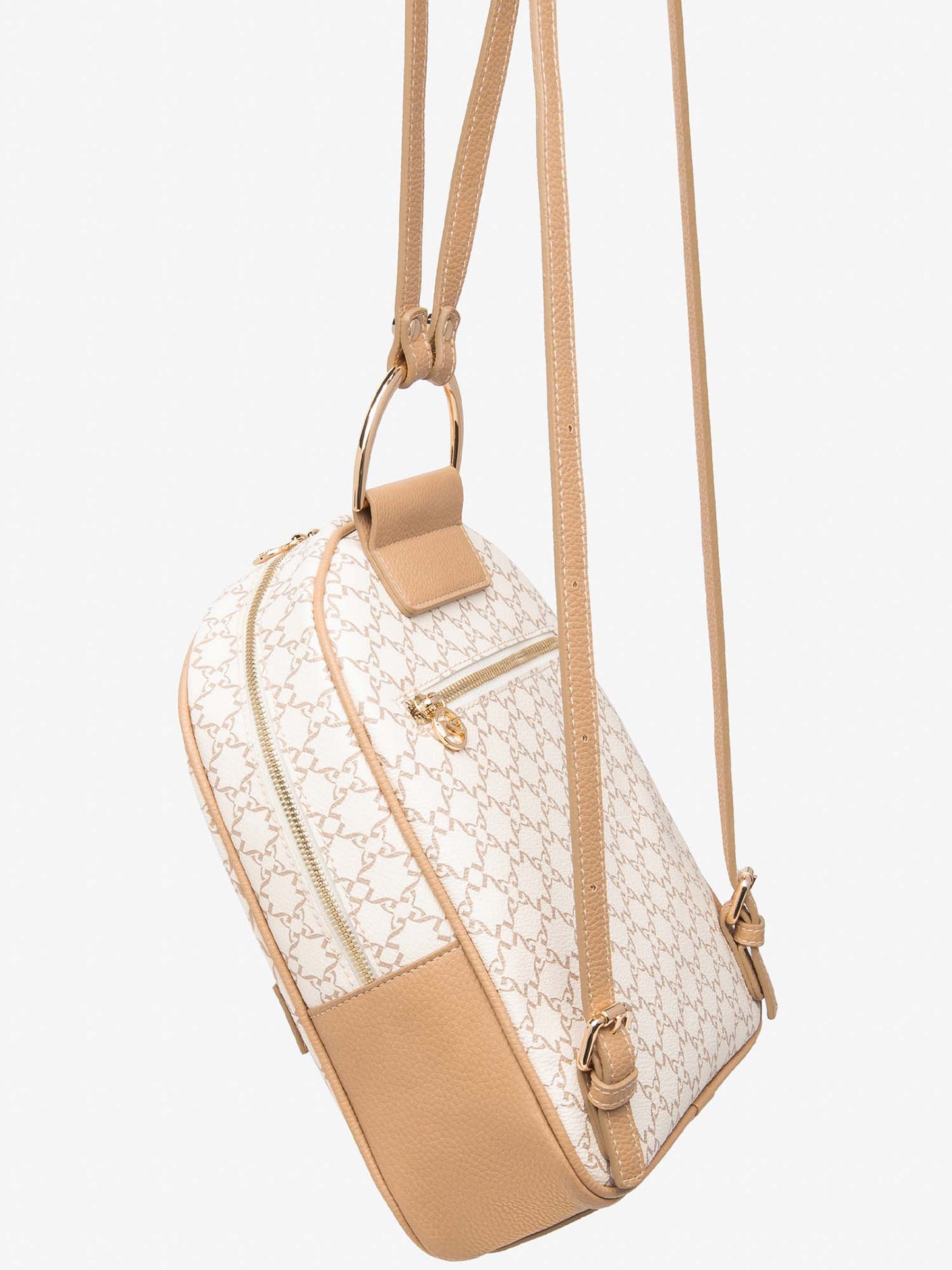 Zaino Nero Giardini beige da Donna per la primavera-estate