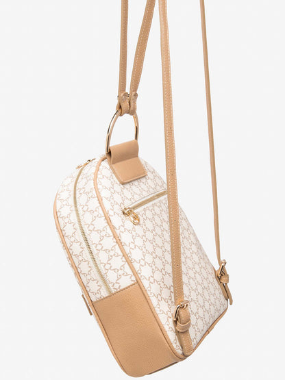 Zaino Nero Giardini beige da Donna per la primavera-estate