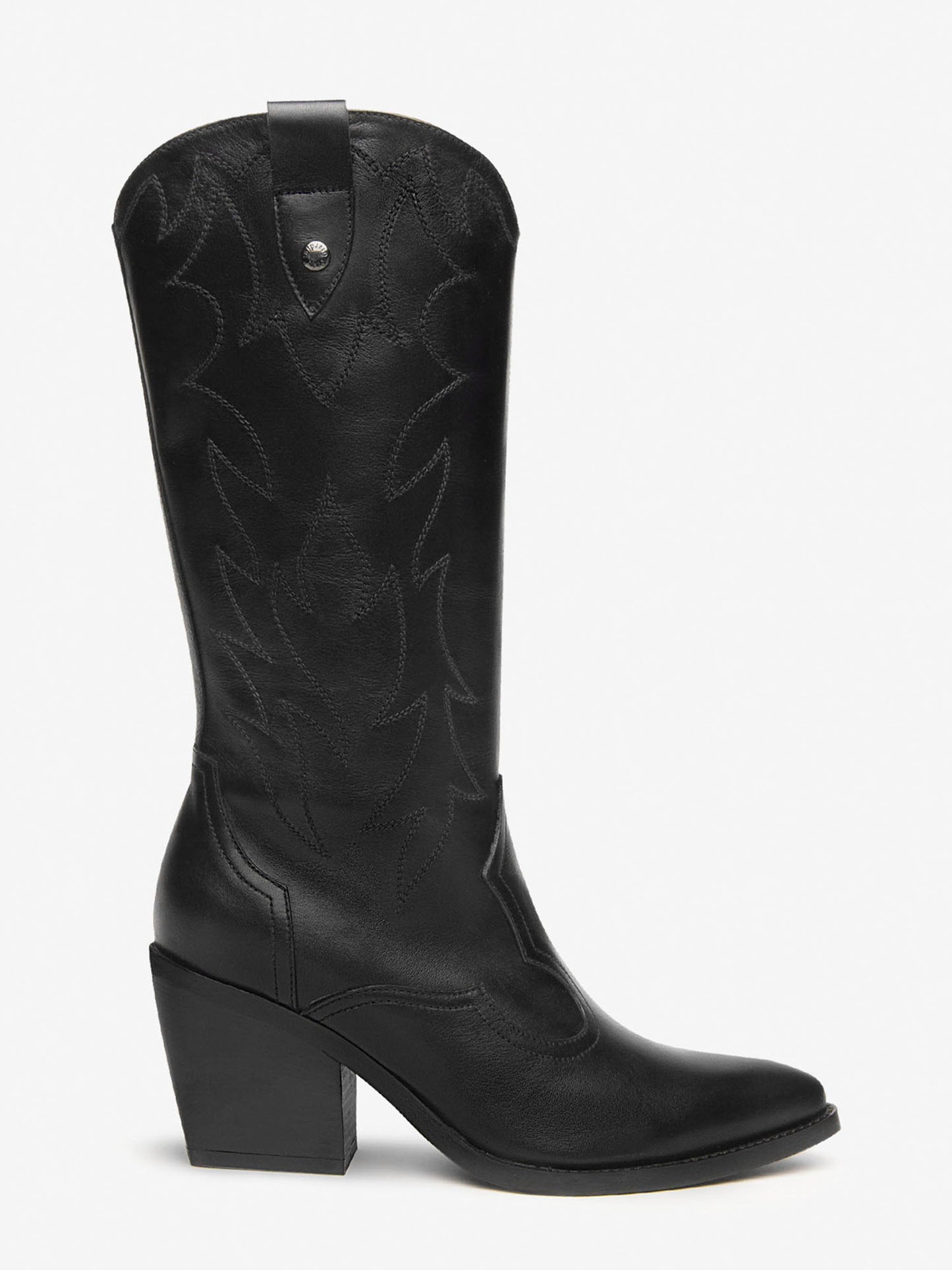 STIVALI TEXANI ALTI NEROGIARDINI DA DONNA NERO