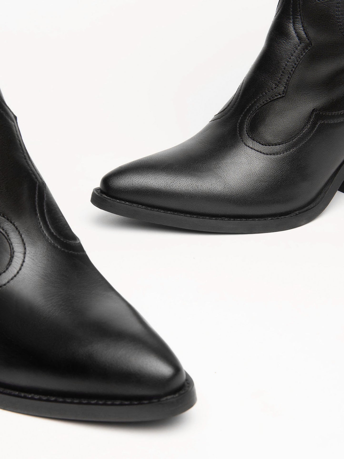 STIVALI TEXANI ALTI NEROGIARDINI DA DONNA NERO