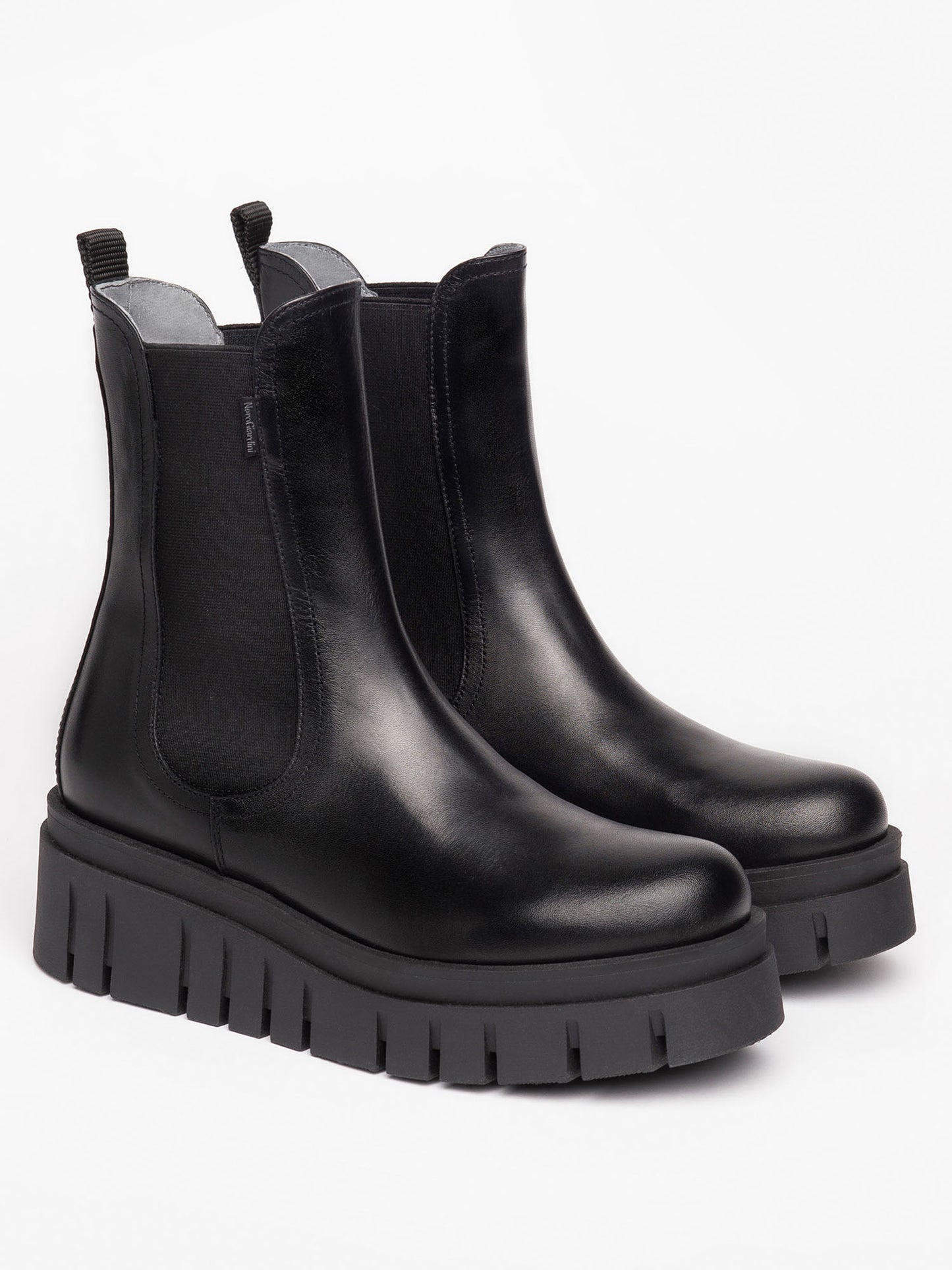 STIVALETTI CHELSEA CON PLATFORM NEROGIARDINI DA DONNA NERO