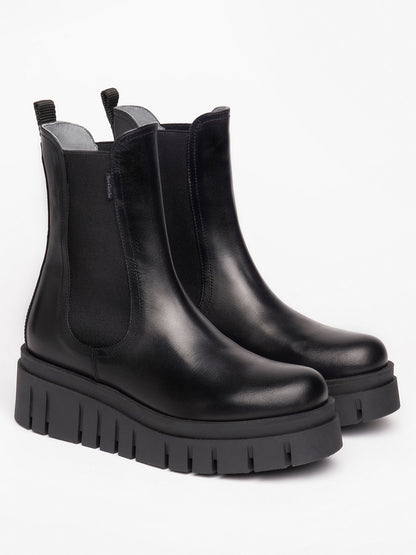 STIVALETTI CHELSEA CON PLATFORM NEROGIARDINI DA DONNA NERO