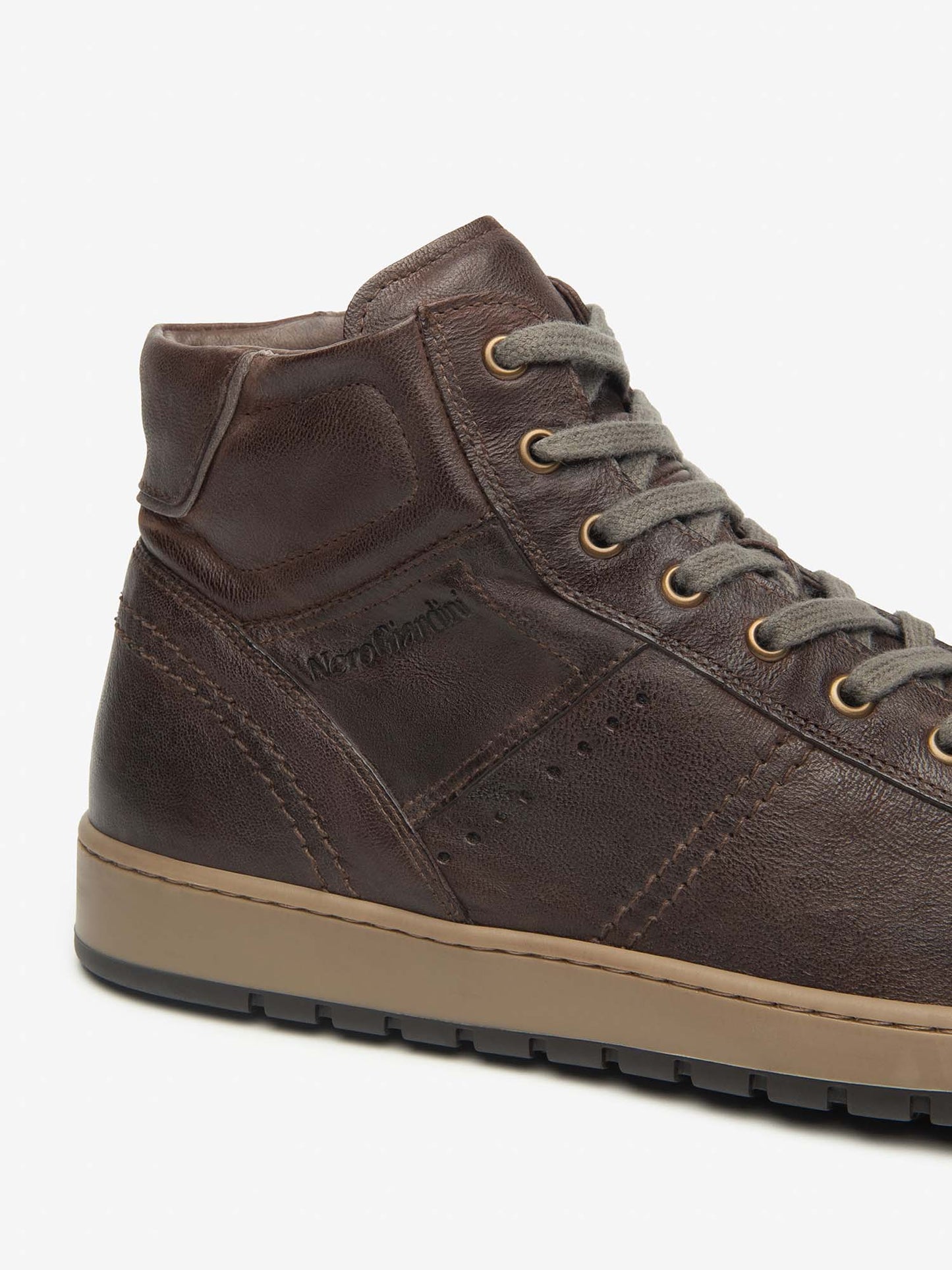 SNEAKERS ALTE NeroGiardini DA UOMO TESTA DI MORO