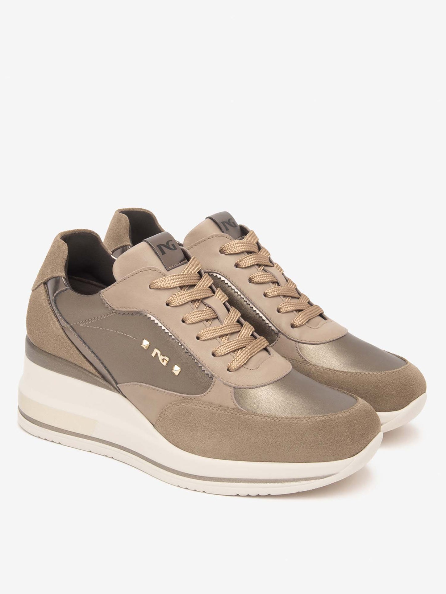 SNEAKERS CON ZEPPA NeroGiardini DA DONNA ARGILLA