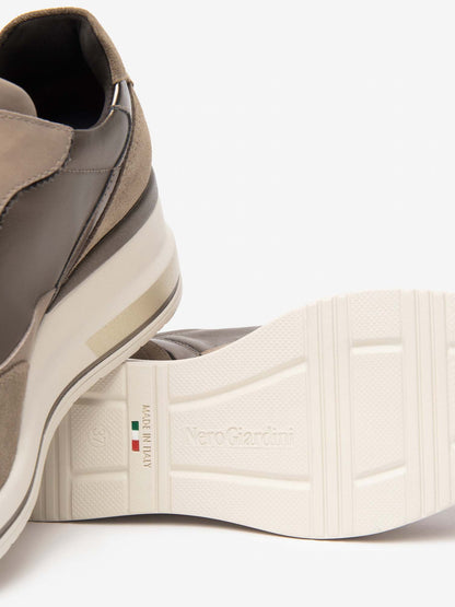 SNEAKERS CON ZEPPA NeroGiardini DA DONNA ARGILLA