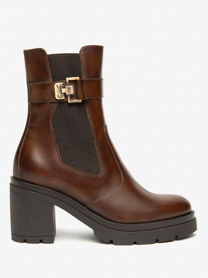 STIVALETTI CHELSEA CON TACCO NeroGiardini DA DONNA MARRONE