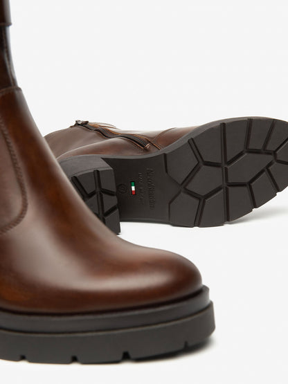 STIVALETTI CHELSEA CON TACCO NeroGiardini DA DONNA MARRONE