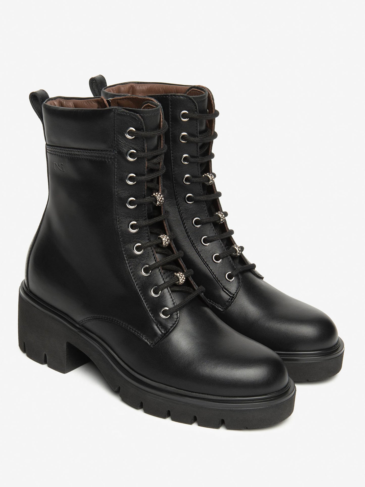 ANFIBI CON ZIP NERO GIARDINI DA DONNA NERO