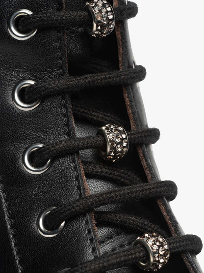 ANFIBI CON ZIP NERO GIARDINI DA DONNA NERO