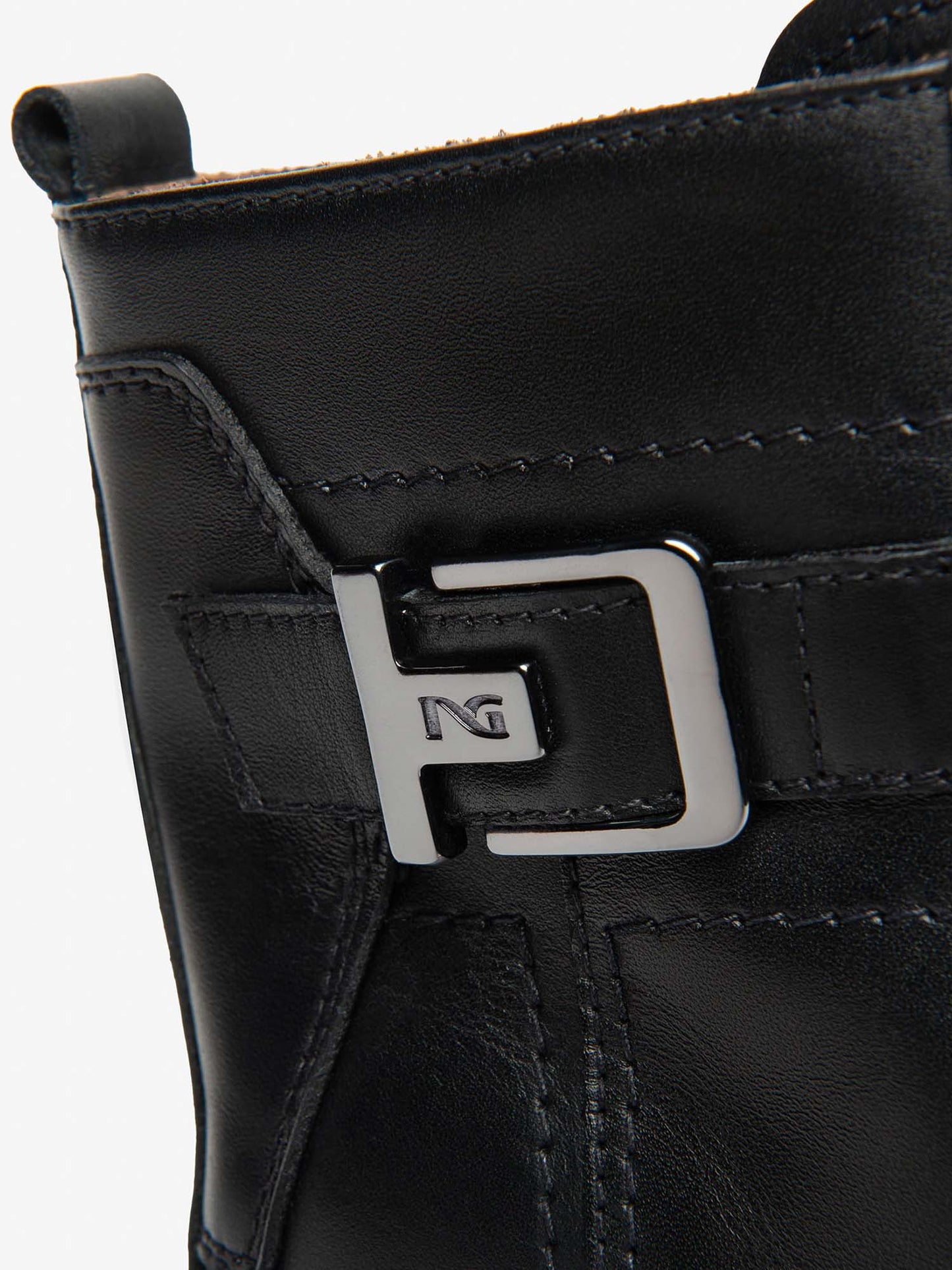 ANFIBI CON LOGO NERO GIARDINI DA DONNA NERO