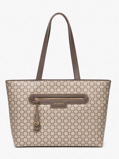 BORSA SHOPPING NERO GIARDINI DA DONNA ECRU'