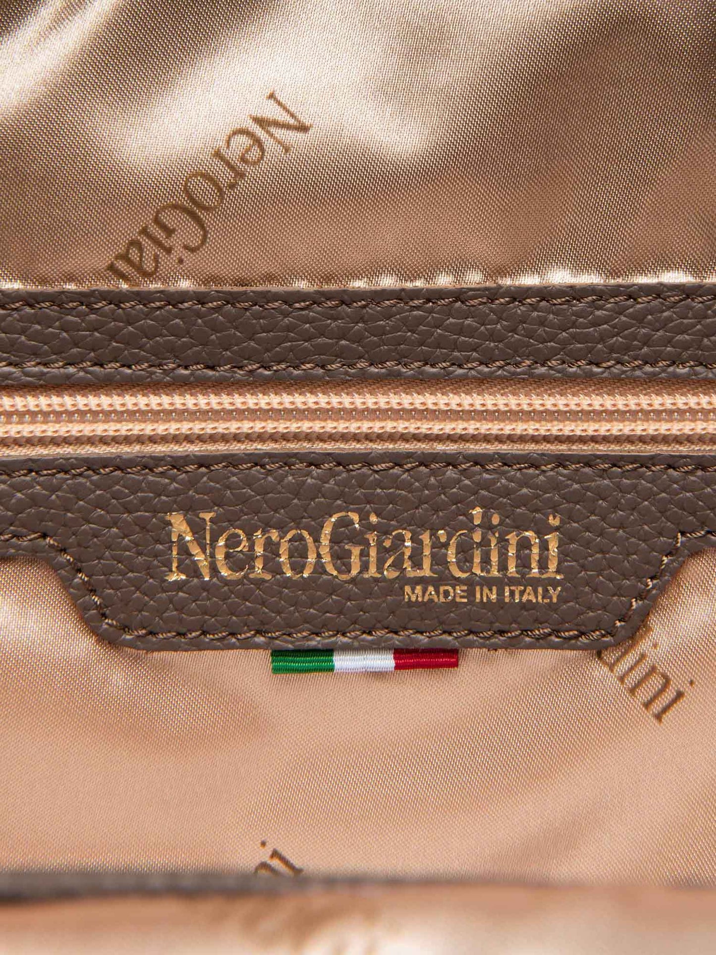 ZAINO CON MOTIVO NERO GIARDINI DONNA ECRU'